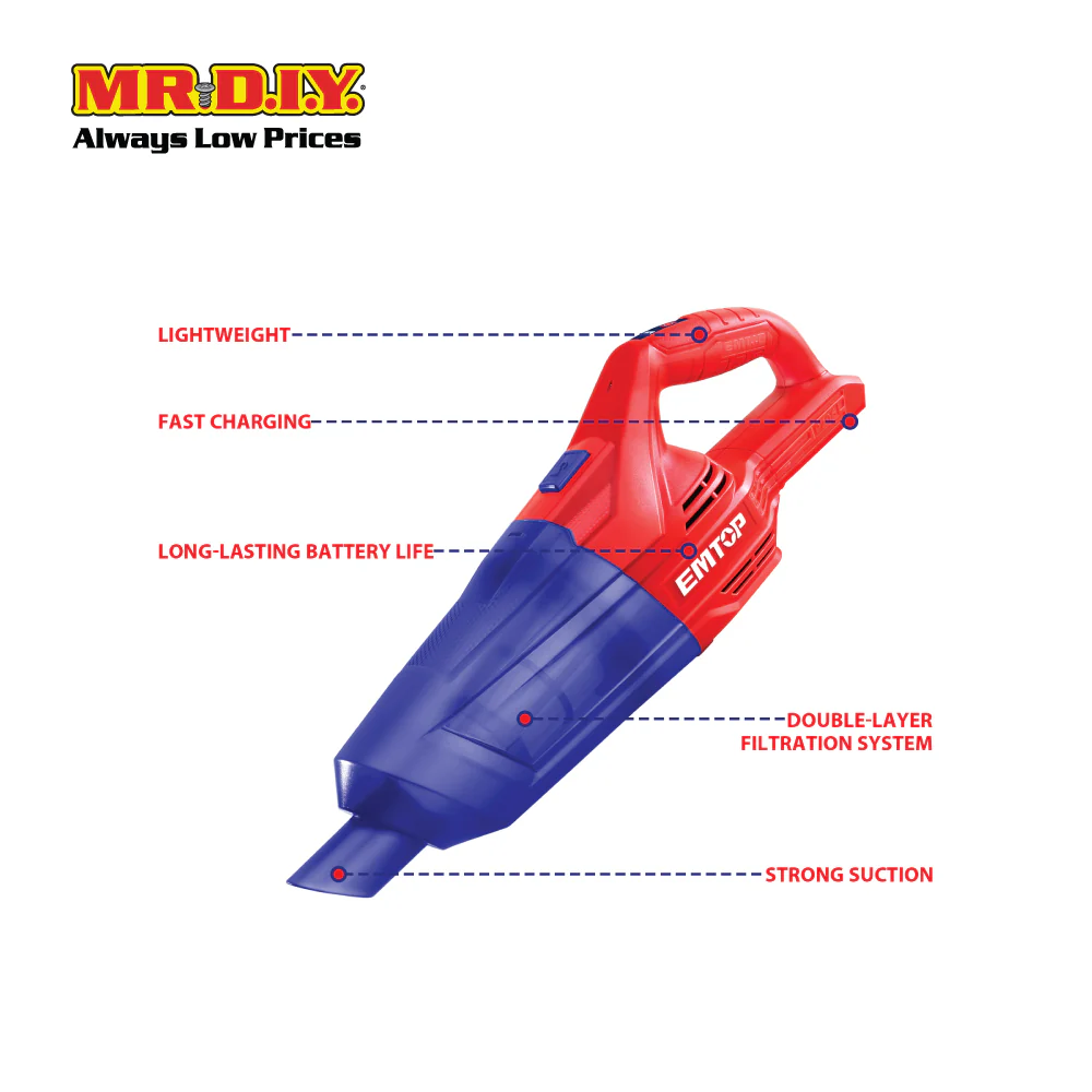 EMTOP Lithium-Ion  Vacuum Cleaner ELVC2003 - Image 5