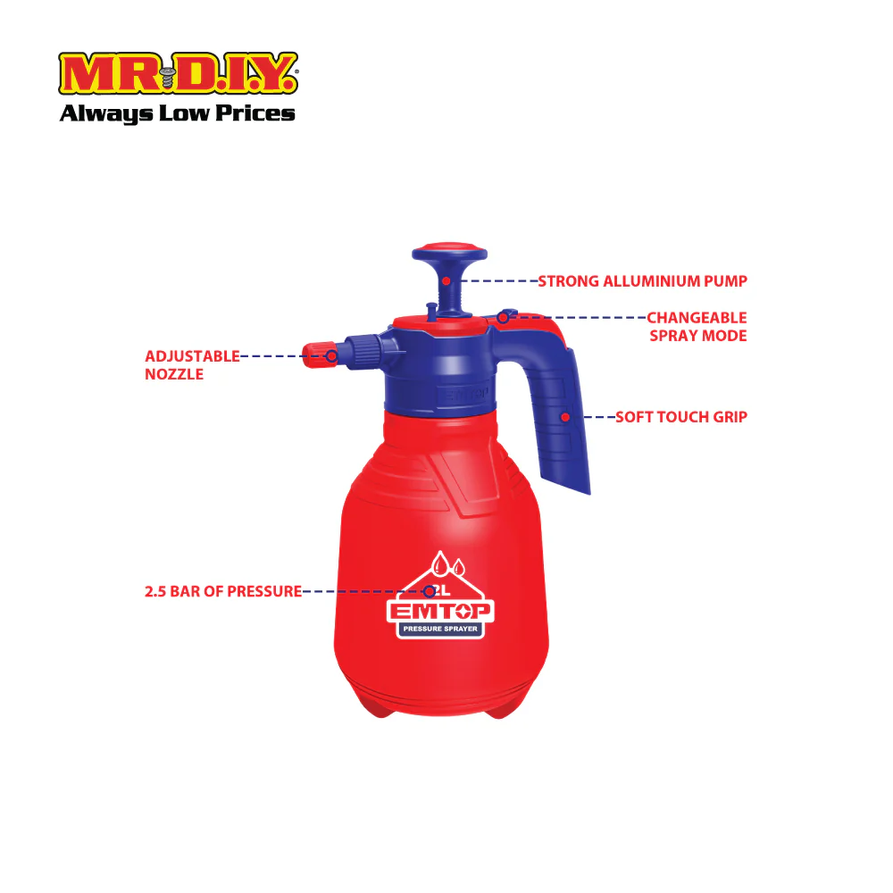 EMTOP Pressure Sprayer ESPP20202 - Image 4