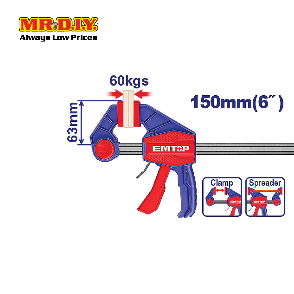 [PRE-ORDER] EMTOP Quick Bar Clamp ECLPQ60101 - Image 3