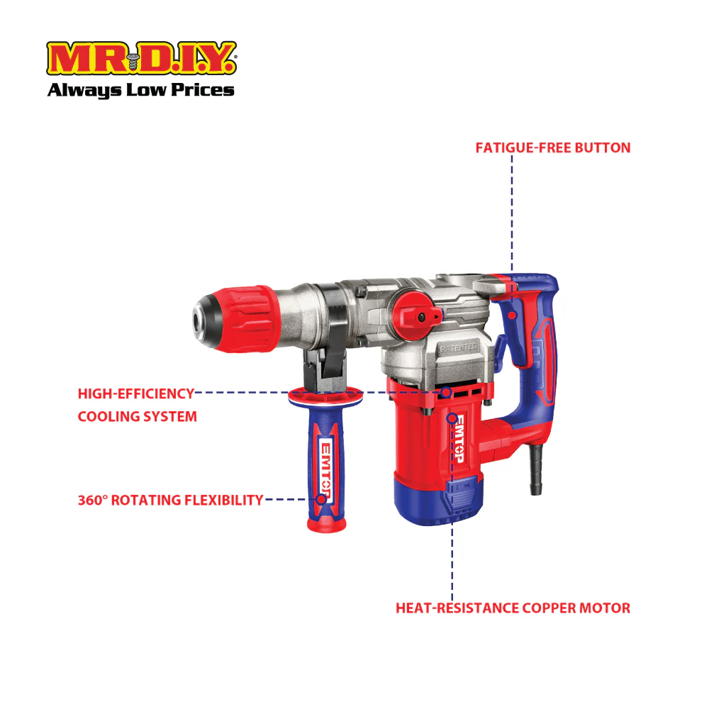 EMTOP Rotary Hammer ERHRP1052-3 - Image 2