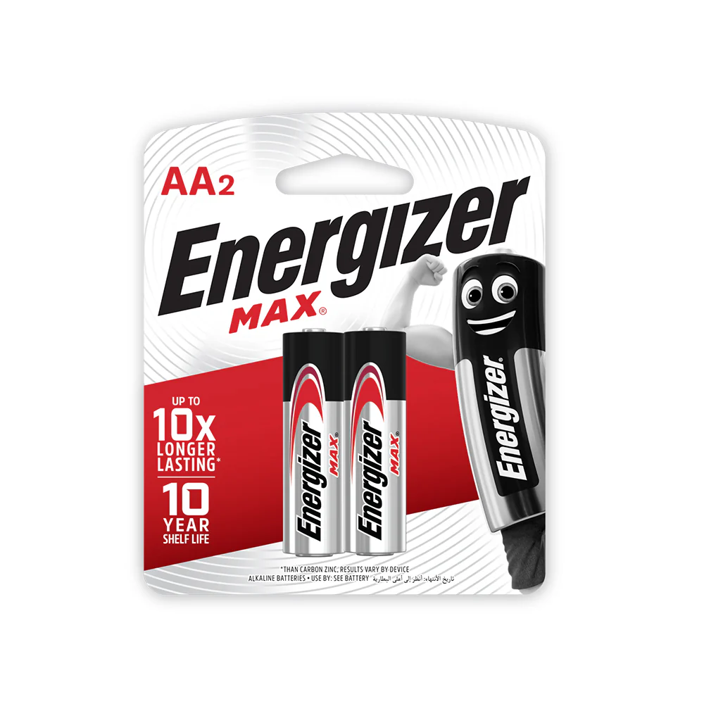 ENERGIZER Max Powerseal Technology Alkaline Battery AA (2pcs) - Image 3