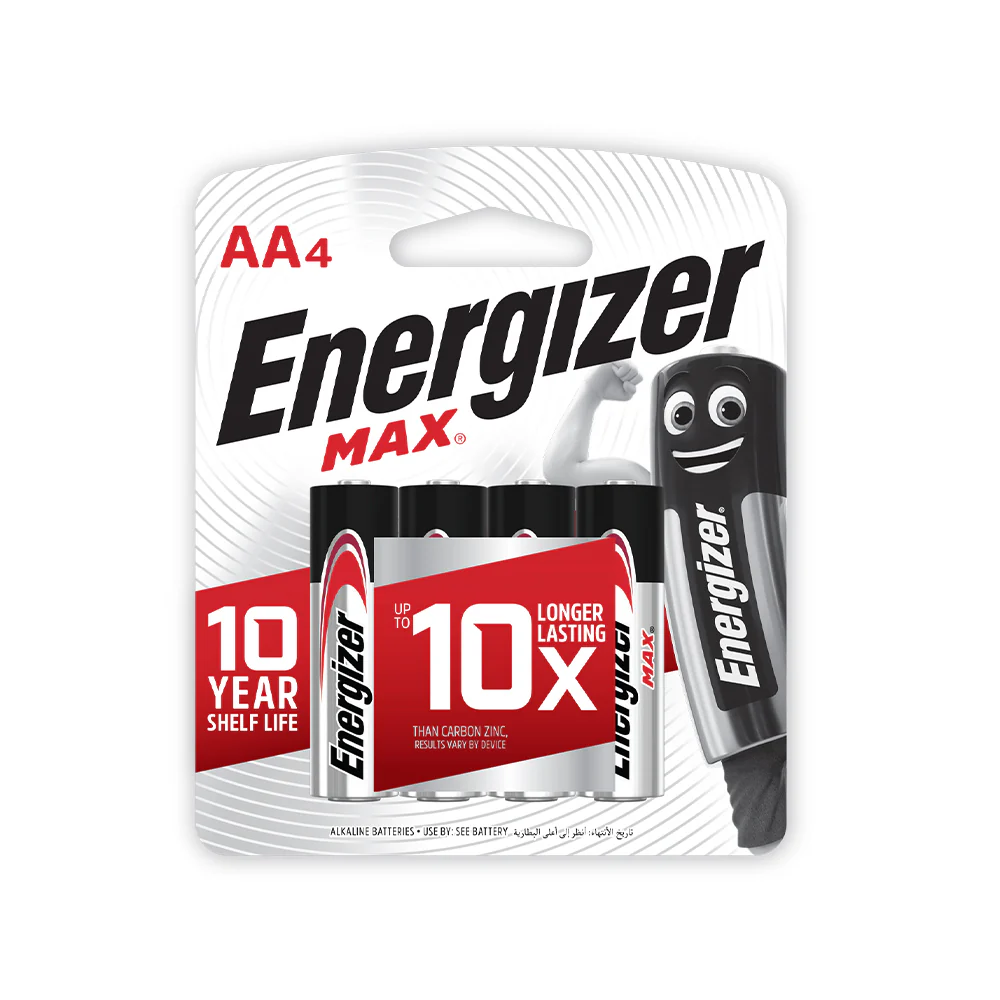 ENERGIZER Max Powerseal Technology Alkaline Battery AA (4pcs) - Image 4