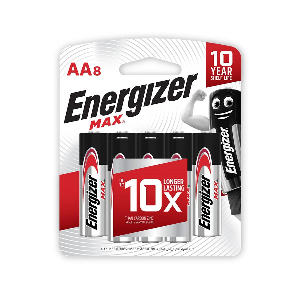 ENERGIZER Max Powerseal Technology Alkaline Battery AA (8pcs) - Image 4