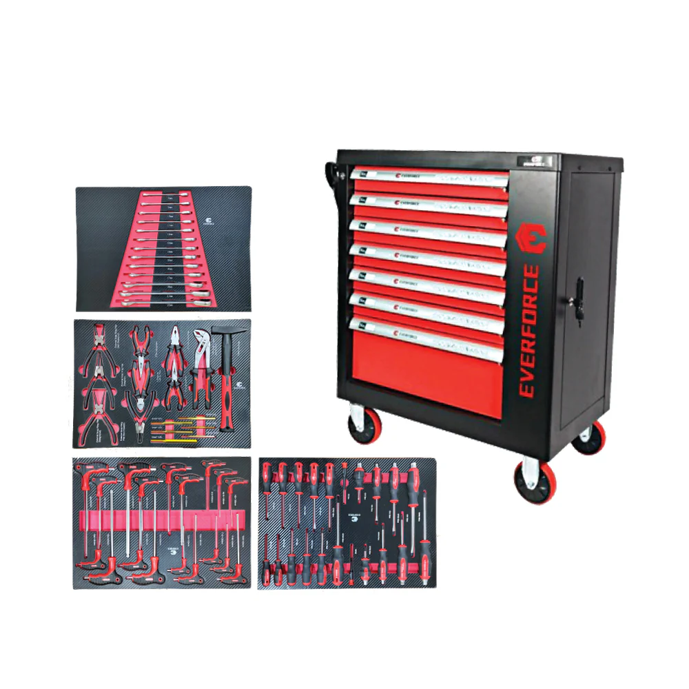 EVERFORCE 7 Drawer Roller Cabinet with 275 Tool Set - Image 8