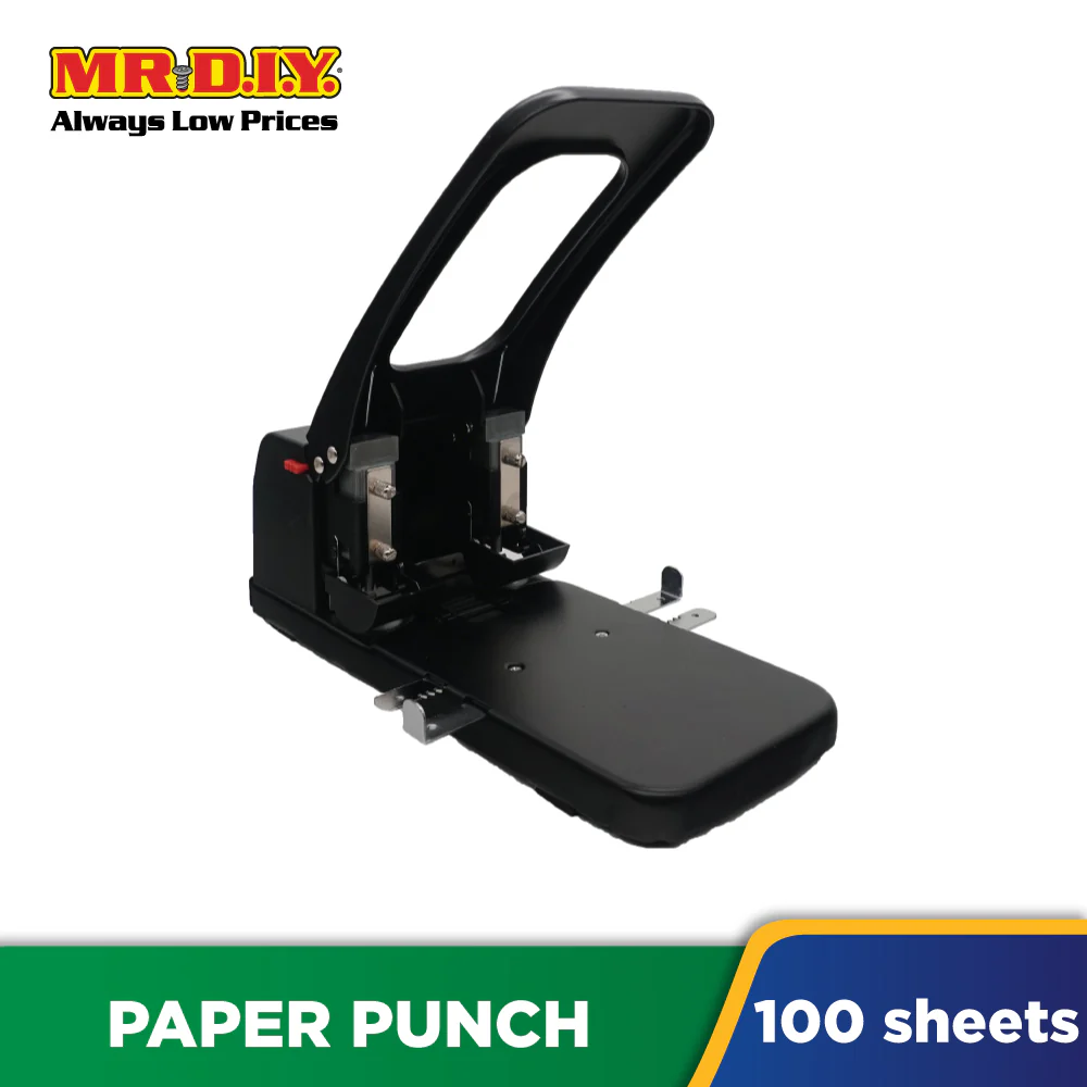 EVERLUCKY Heavy-Duty Paper Punch 2 Holes Puncher (100 Sheets) - Image 2