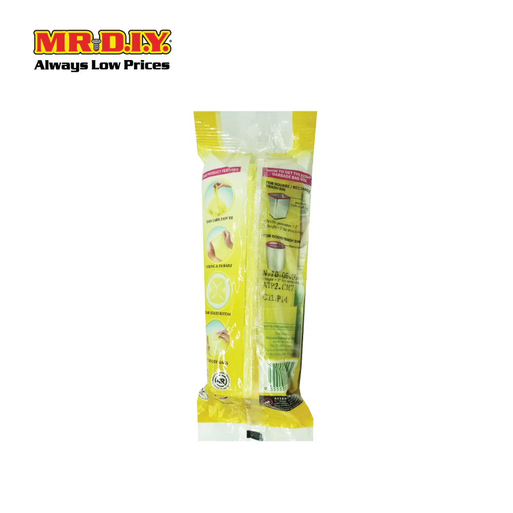 EVERYDAY Oxo-Biodegradable Single Handle Garbage Bag Lemon (18bags) - Image 2