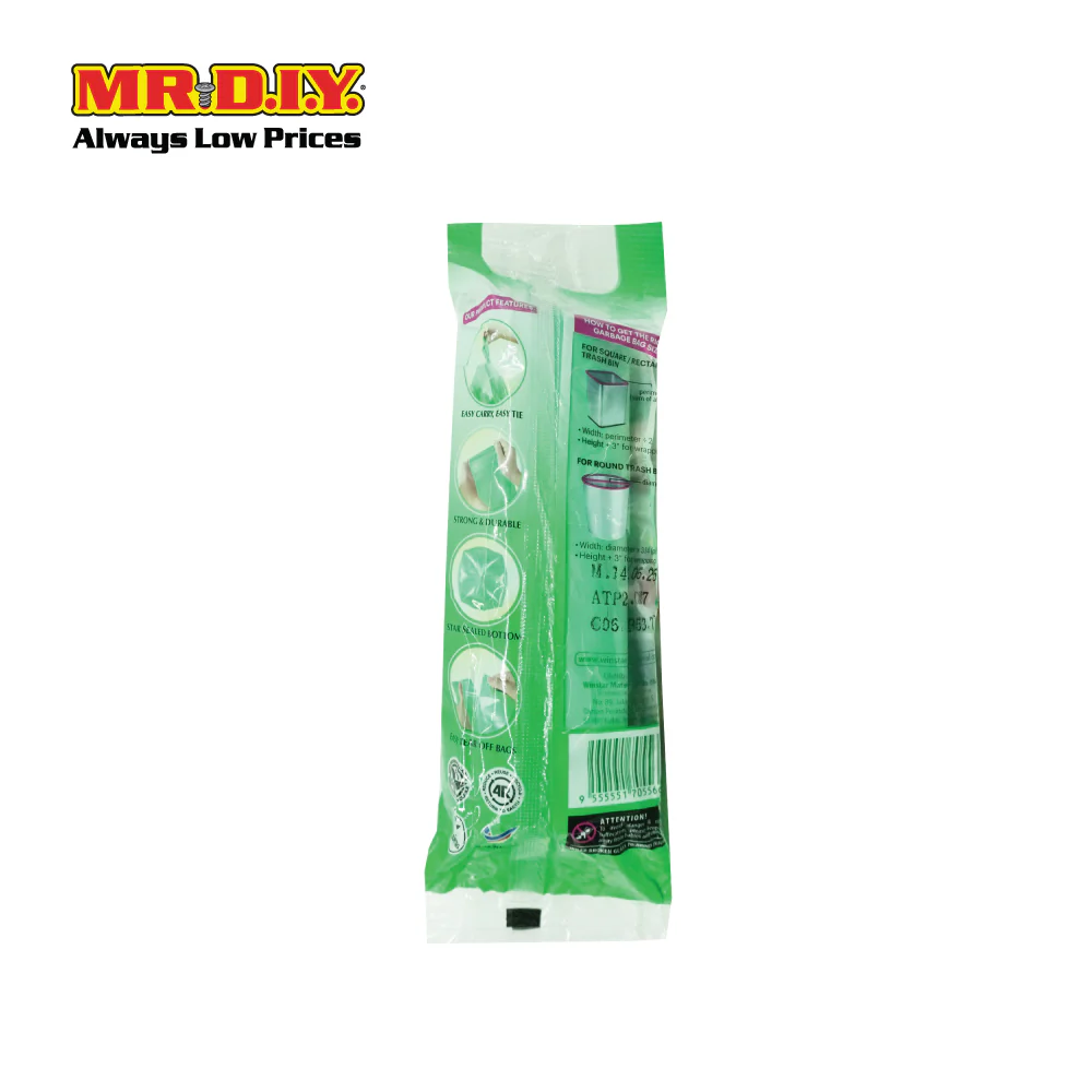 EVERYDAY Oxo-Biodegradable Single Handle Garbage Bag Lemongrass (18bags) - Image 2