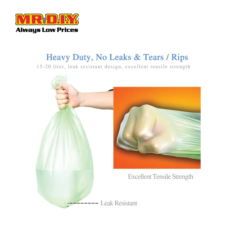 EVERYDAY Oxo-Biodegradable Single Handle Garbage Bag Lemongrass (18bags) - Image 4