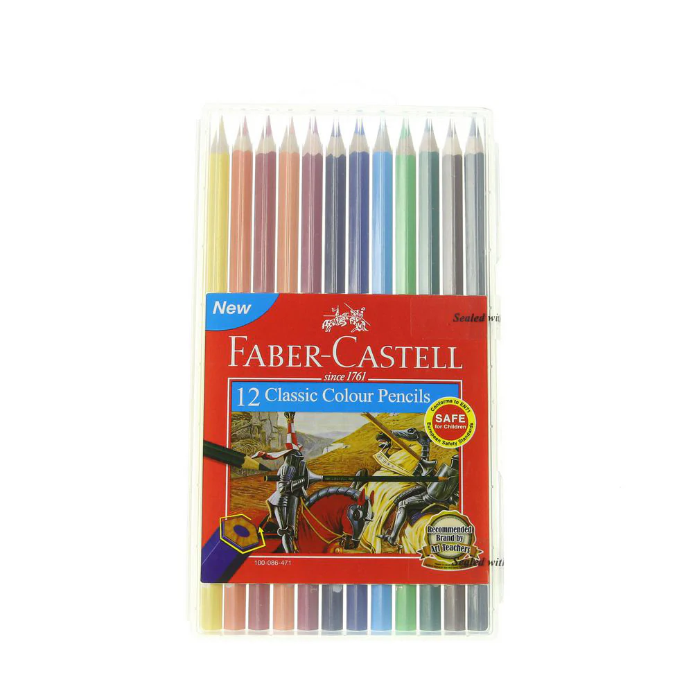 FABER CASTELL 12 Classic Colour Pencils - Image 4