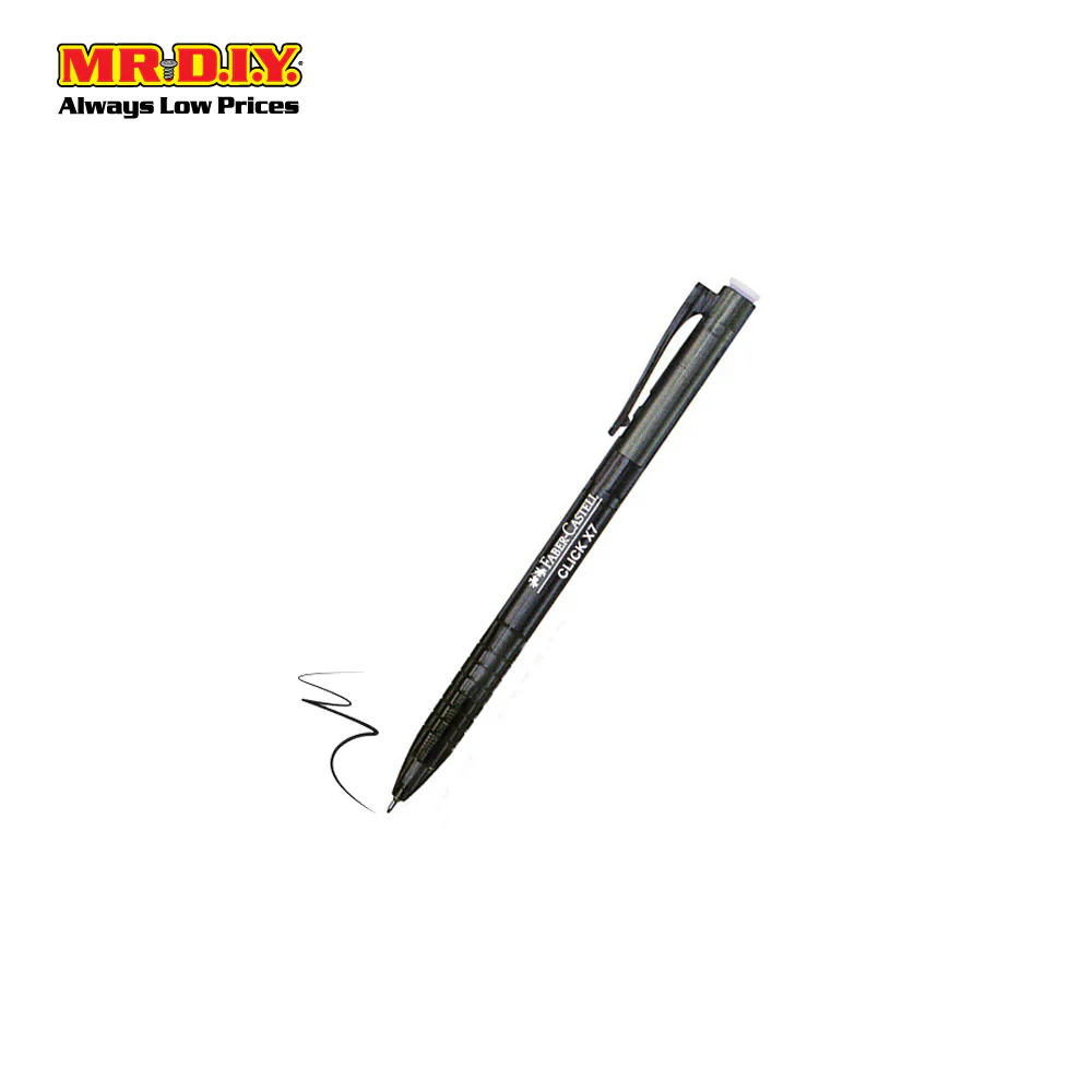 FABER CASTELL Click X7 Ballpoint Pen - Mix 0.7mm (4pcs) - Image 3