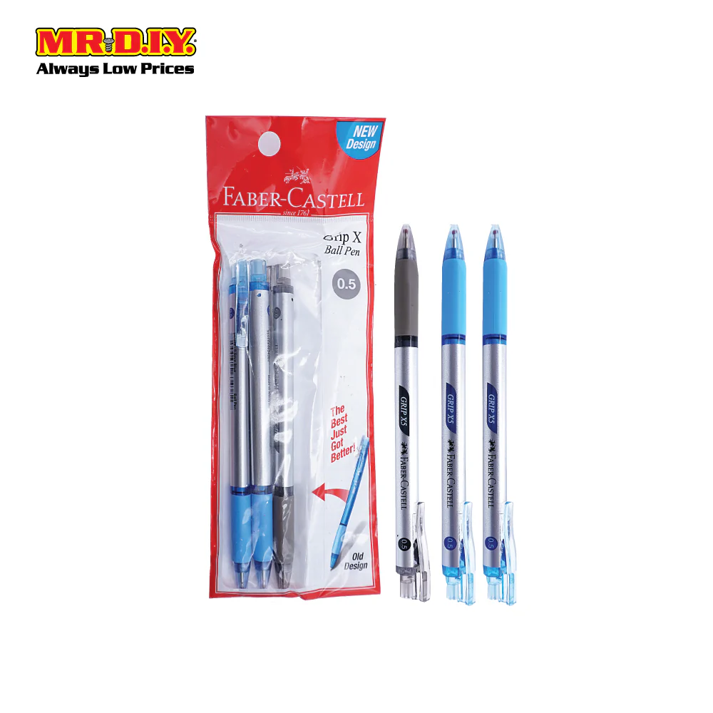 FABER-CASTELL Double Colour Grip X5 Ball Pen 0.5mm (3pcs) - Image 2