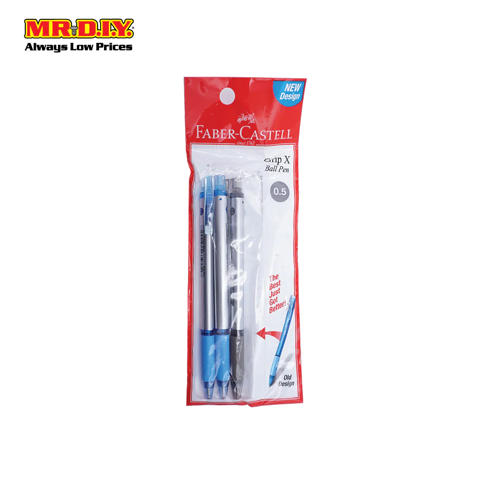 FABER-CASTELL Double Colour Grip X5 Ball Pen 0.5mm (3pcs) - Image 3