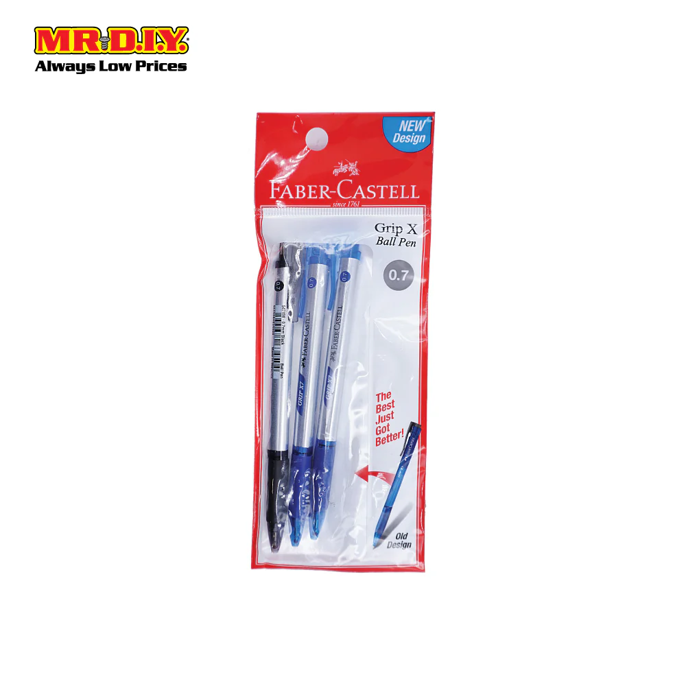 (MR.DIY) Faber Caster Double Colour Grip X7 Ball Pen 0.7mm (3pcs) - Image 3