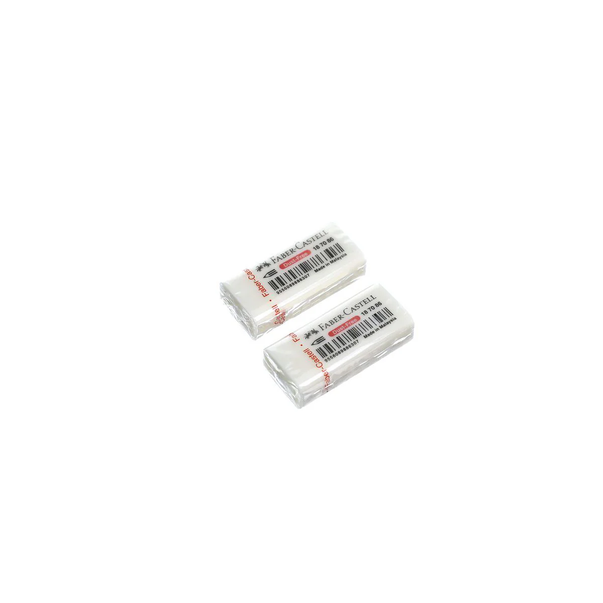 (MR.DIY) FABER-CASTELL White Dust-Free Eraser Set (12pcs) - Image 3
