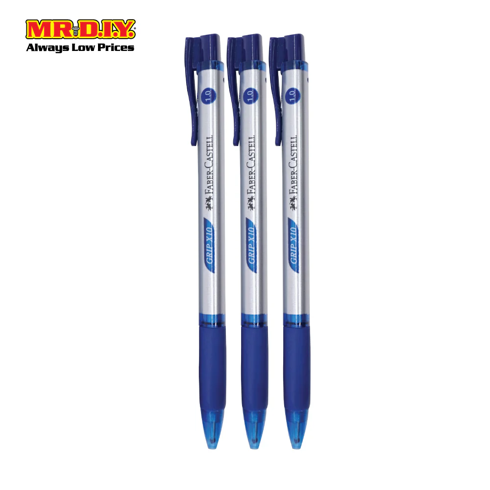 (MR.DIY) Faber Caster Grip X10 1.0mm Blue (3 pcs) - Image 3