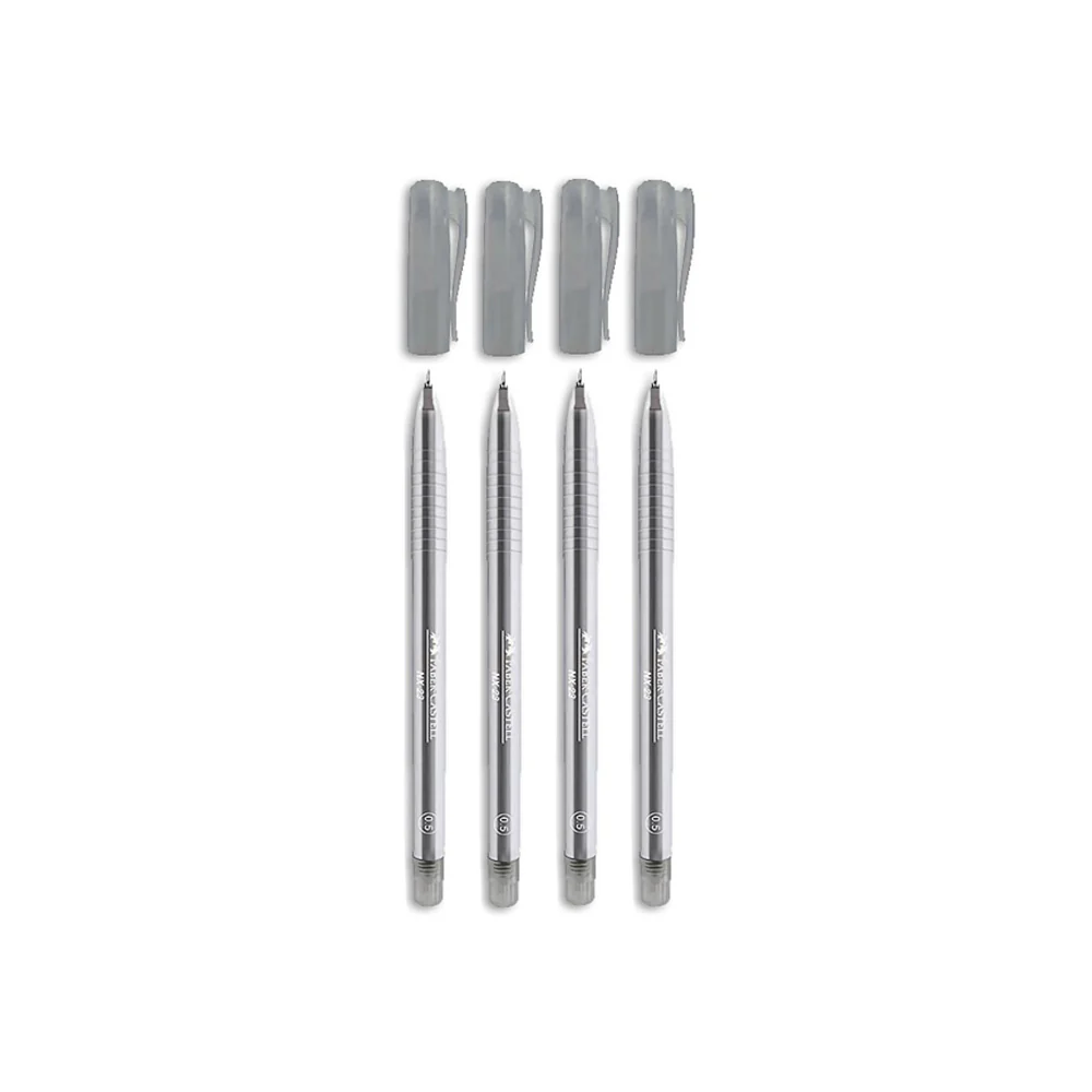 (MR.DIY) Faber Caster NX 23 Ballpoint Pen - Black 0.5mm (4pcs) - Image 4