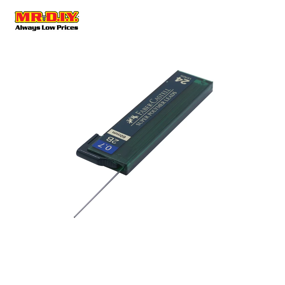 (MR.DIY) FABER-CASTELL Super Polymer 2B Lead Set [0.7mm] (2pcs) - Image 2