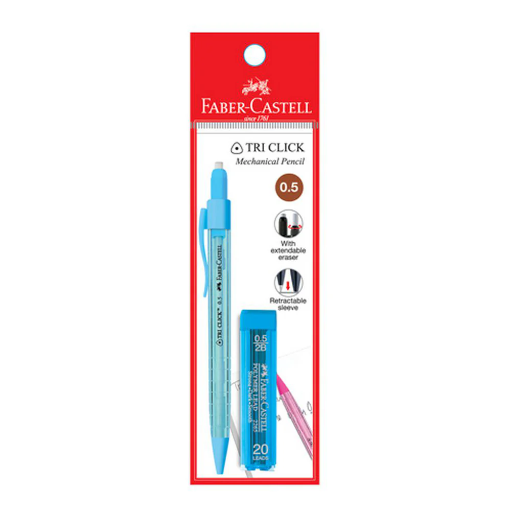 (MR.DIY) FABER-CASTELL Tri-Click Mechanical Pencil & Lead Set (0.5mm) - Image 10