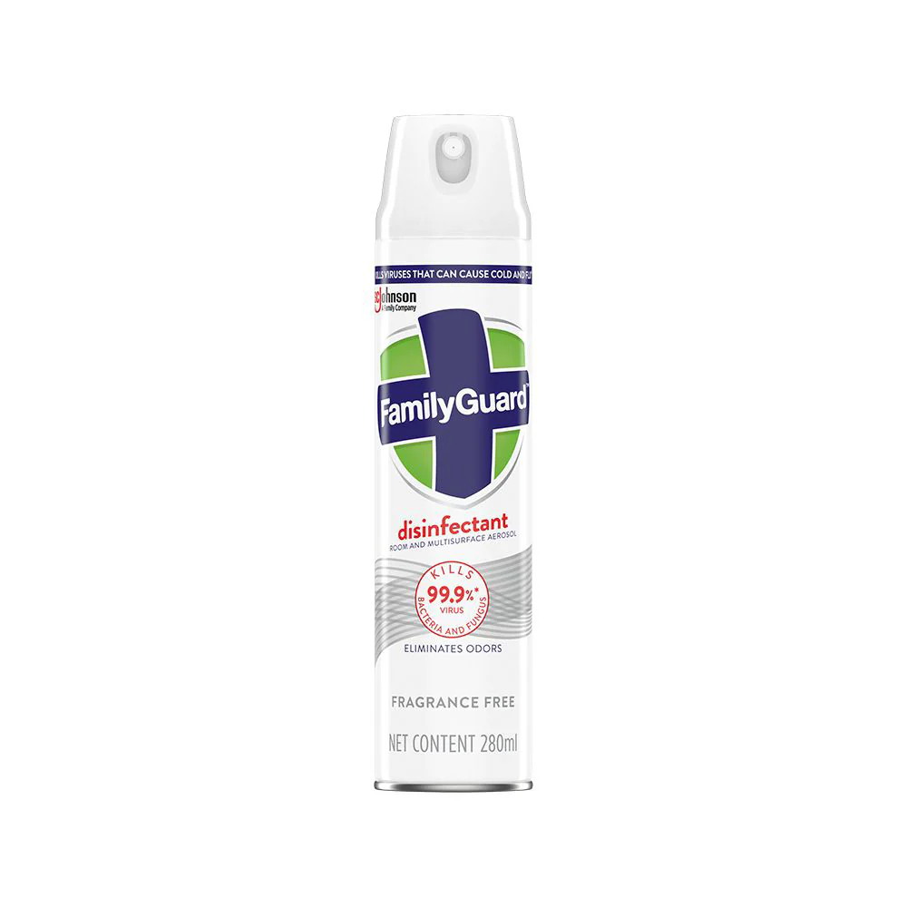 FamilyGuard Disinfectant Air Spray Fragance Free 280ml - Image 4