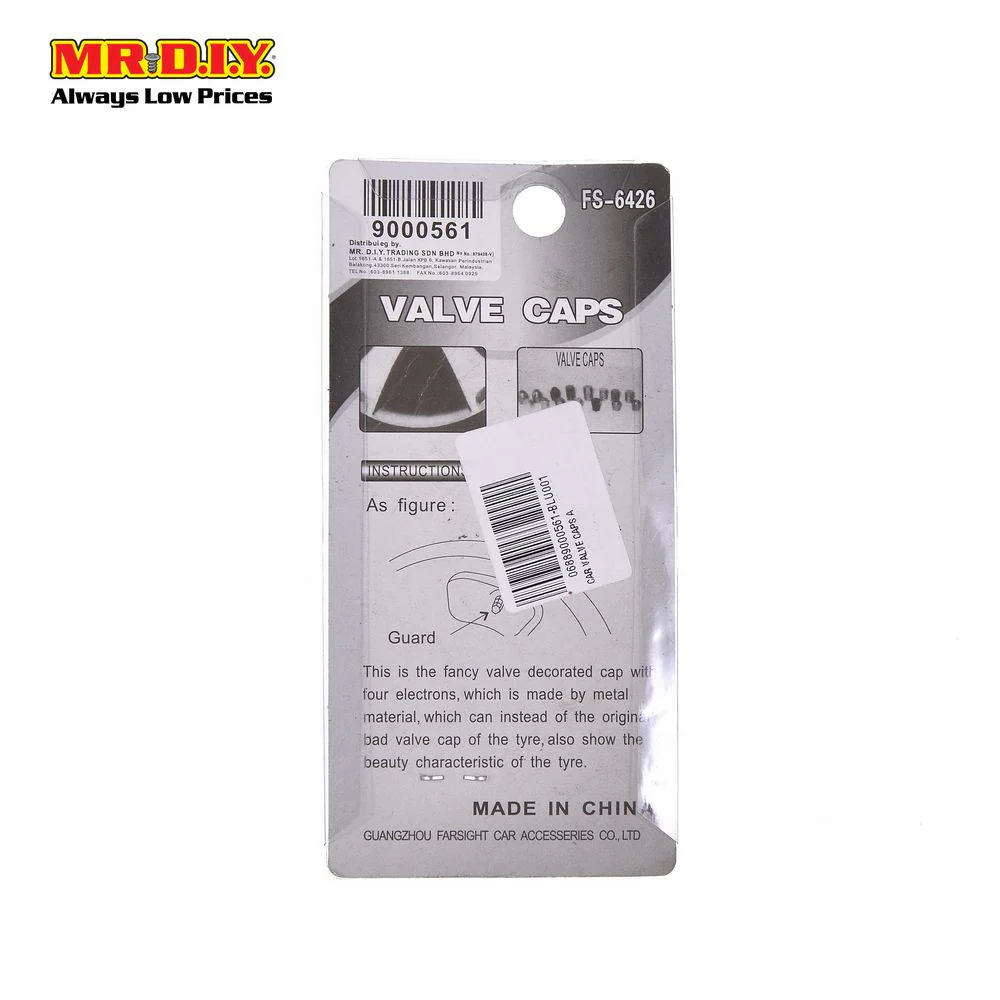 FARSIGHT Stainless Steel Car Tyre's Valves Air Caps (4pcs) - Image 3