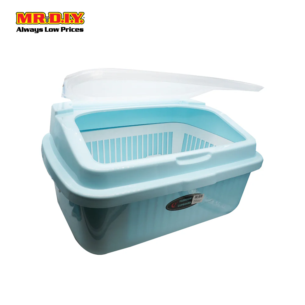 Fashion Cupboard Plastic Anti Dust Covered Dish Rack 57*44*30cm - Image 3
