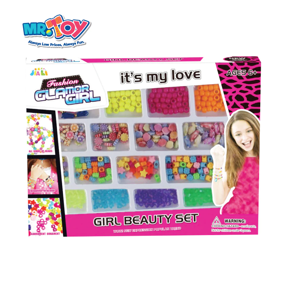 Fashion Girl Kids Beauty DIY Bead PlaySet - Image 4
