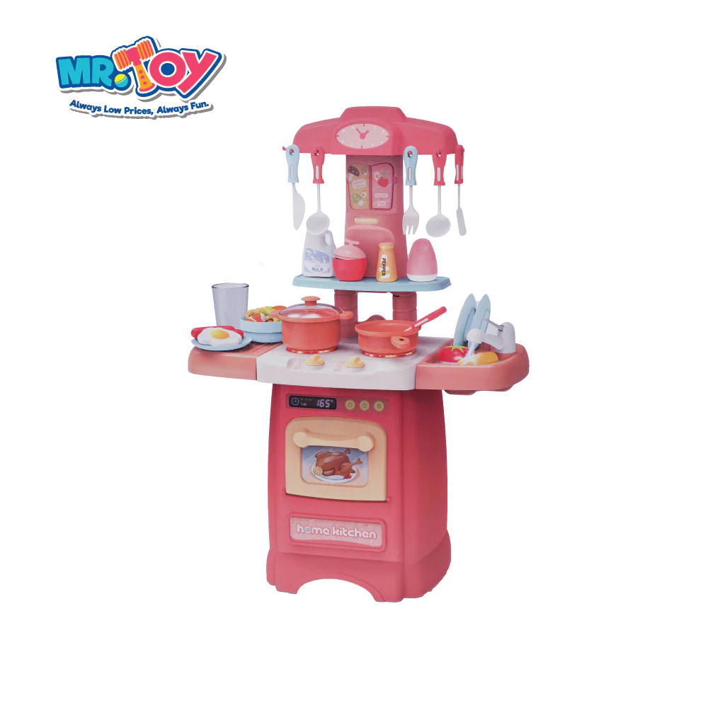 (MR.TOY) BEIBE GOOD Real Home Kitchen Cooking Playset with Water, Light and Sound for Kids - Image 2