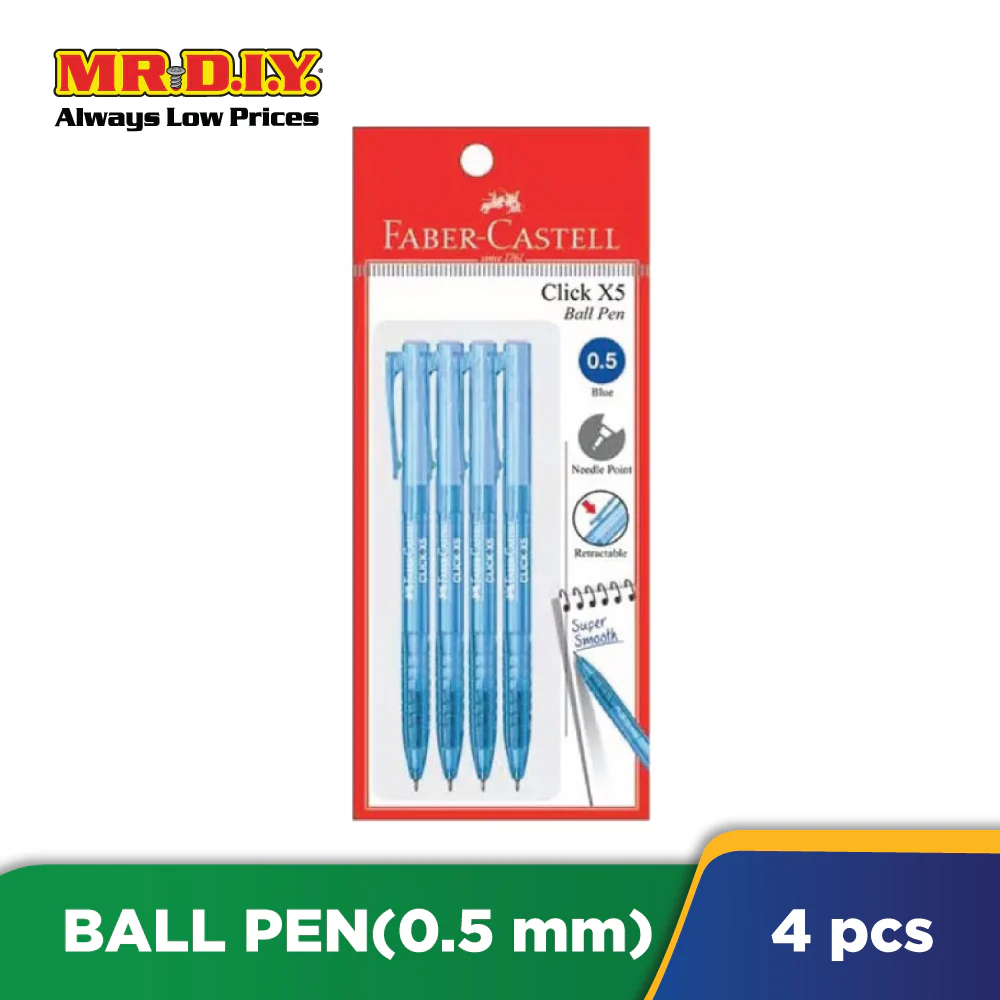 (MR.DIY) Faber Caster Click X5 4S 142593 0.5 (Blue) - Image 2
