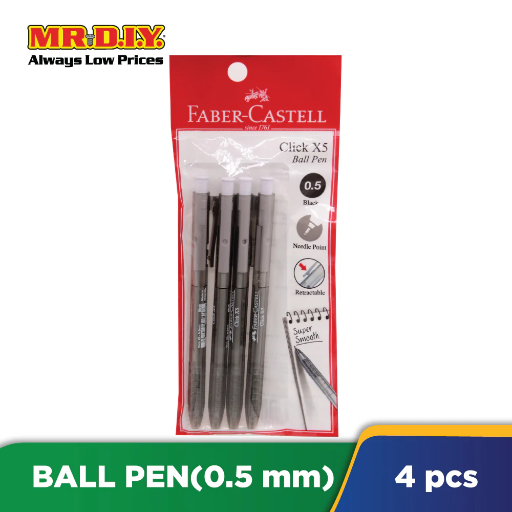 (MR.DIY) Faber Caster X5 4S 142595 0.5 (Black) - Image 2
