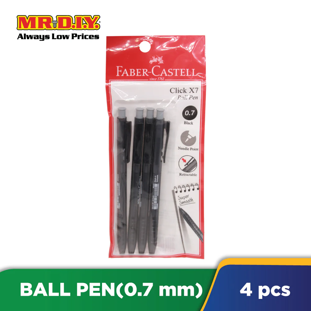 (MR.DIY) Faber Caster X7 4S 142255 0.7 (Black) - Image 2