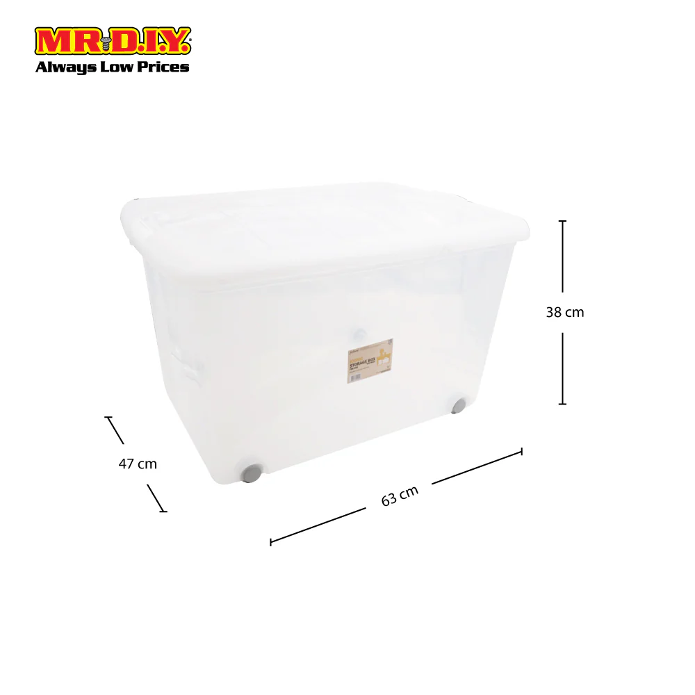 FELTON Iconic Storage Box with Wheel (77L) - Image 3