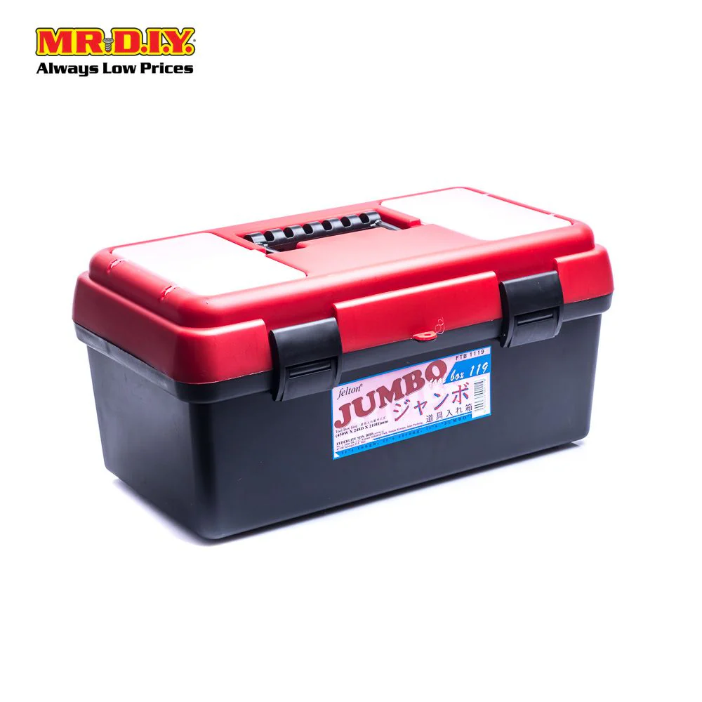 FELTON Plastic Jumbo Tool Box (45cm x24.8cm x 21cm) - Image 7