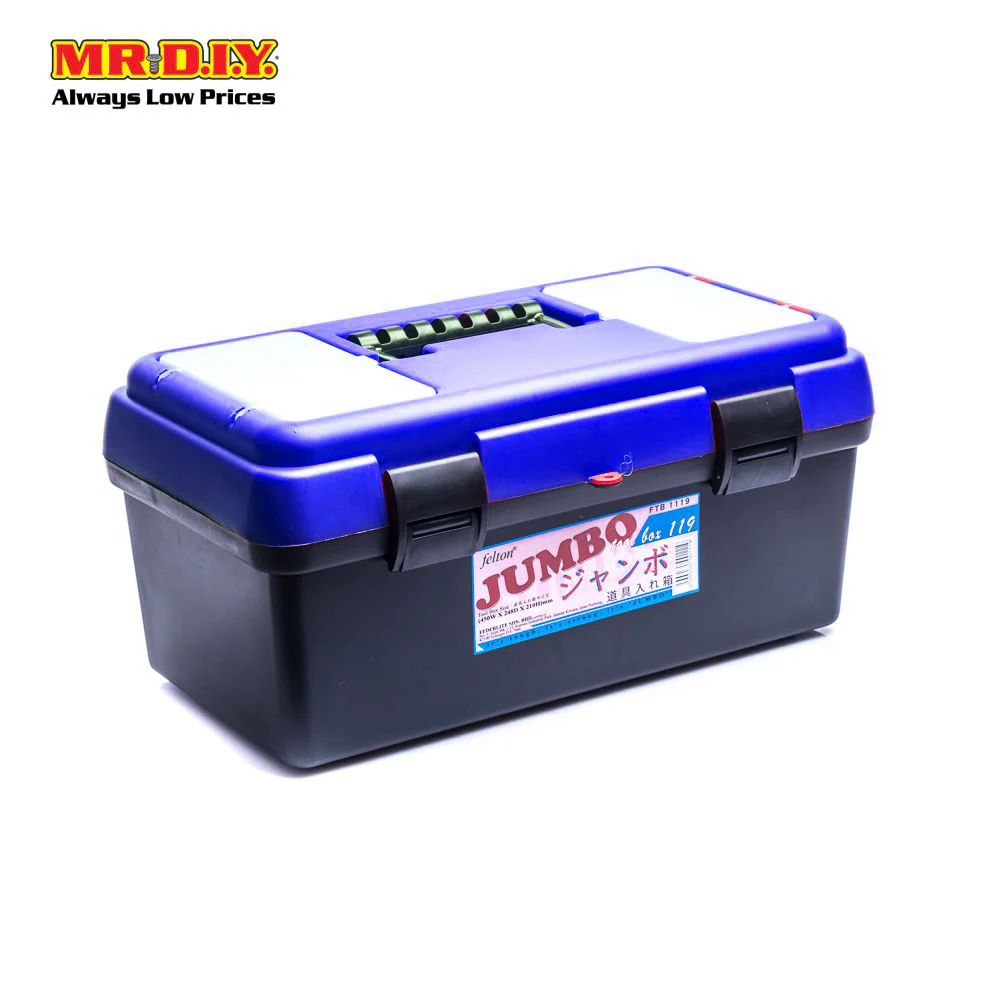 FELTON Plastic Jumbo Tool Box (45cm x24.8cm x 21cm) - Image 9
