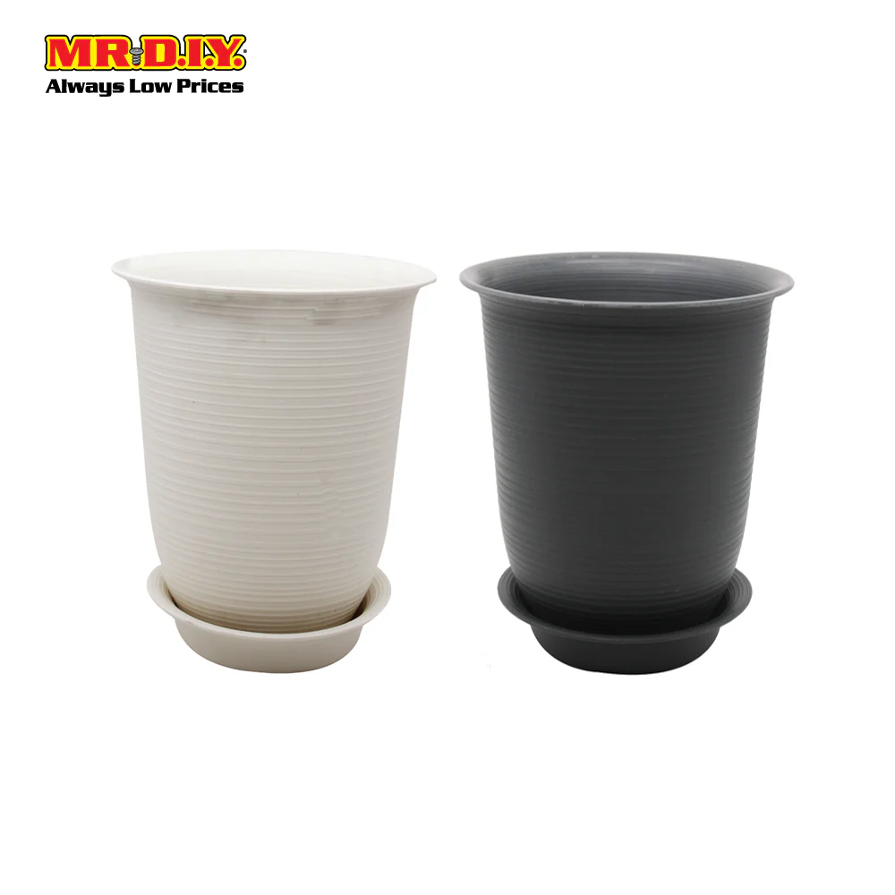 FELTON Round Flower Pot with Saucer FBL 2460 - Image 3