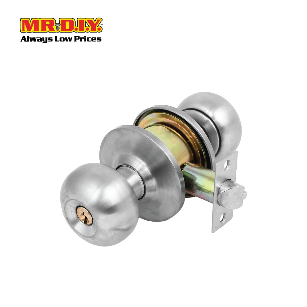 FIGHTER 6121SS Silver Cylinderical Stainless Steel Entrance Door Lock Set (60mm) - Image 2