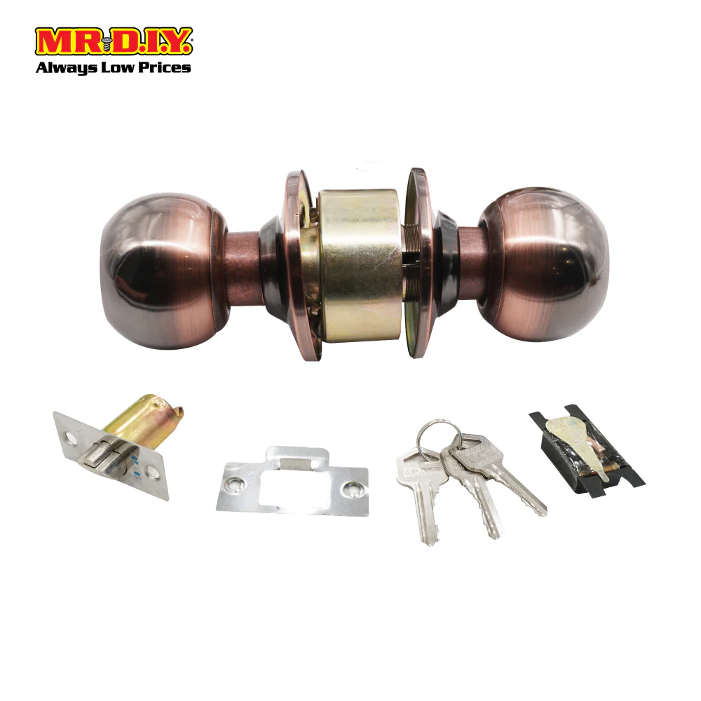 FIGHTER Cylinder Entrance Lock Set Brown (60mm) - Image 3