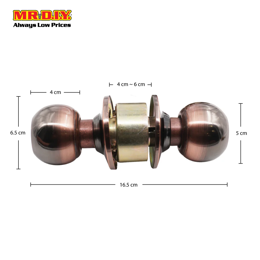 FIGHTER Cylinder Entrance Lock Set Brown (60mm) - Image 4