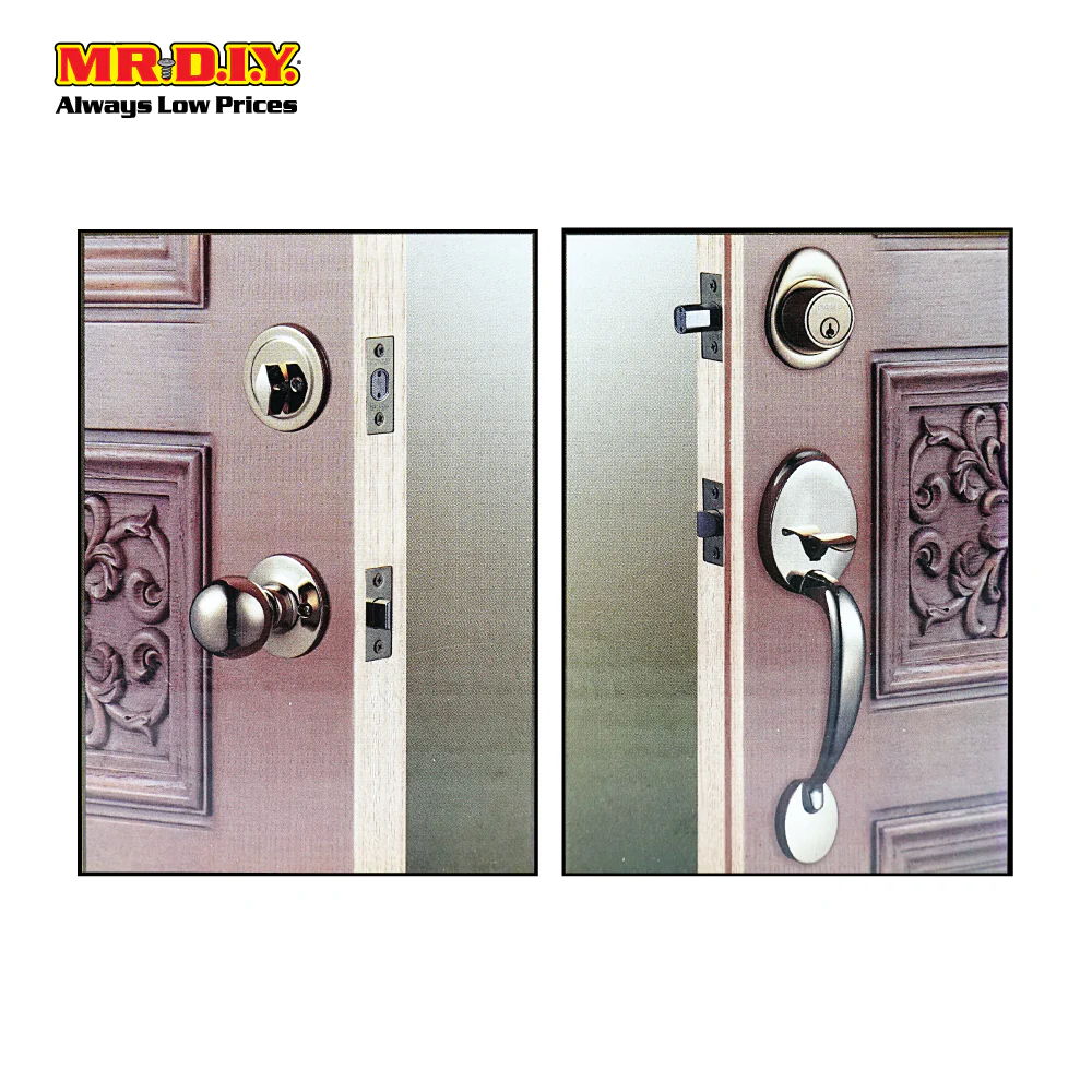 FIGHTER Solid Brass Handle Entrance Lockset - Image 2