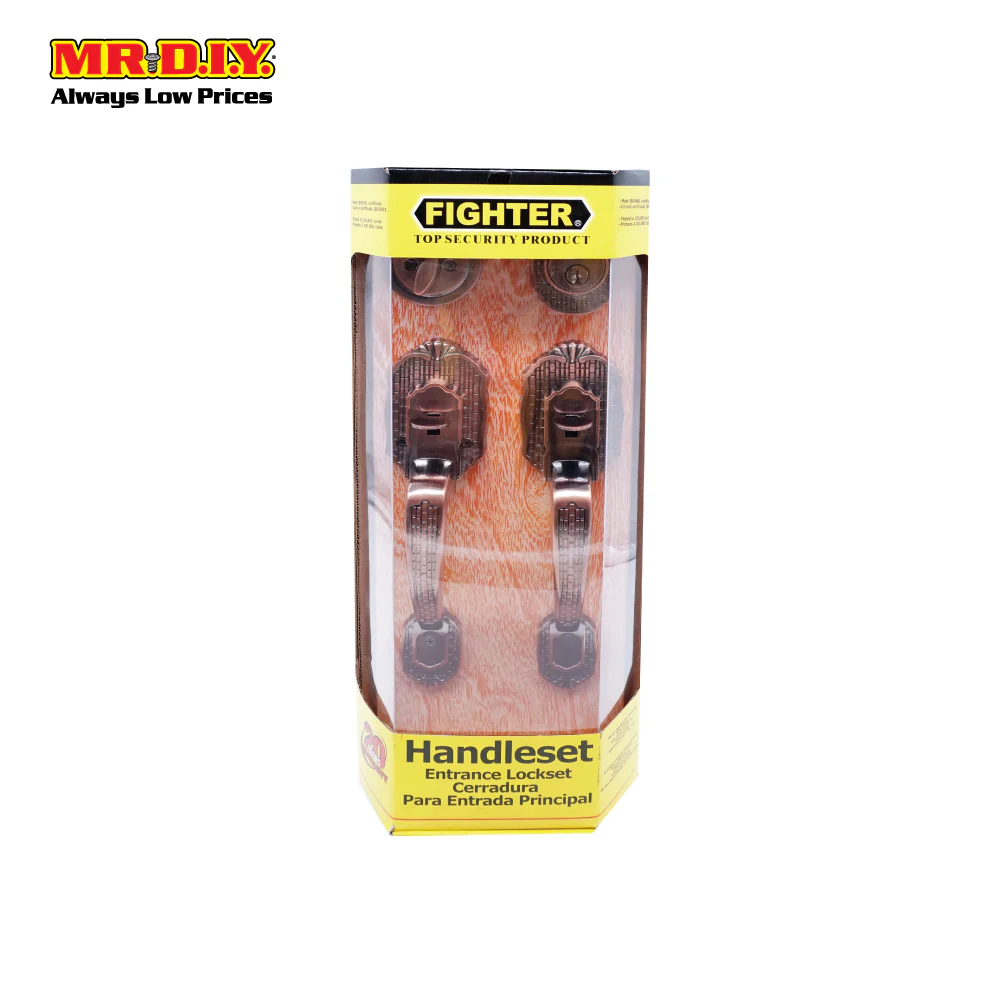 FIGHTER Solid Brass Handle Entrance Lockset - Image 3