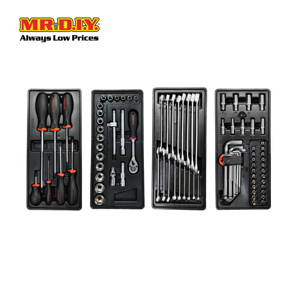 FIXMAN 7 Drawer Roller Cabinet with Tools (156 pcs) - Image 3
