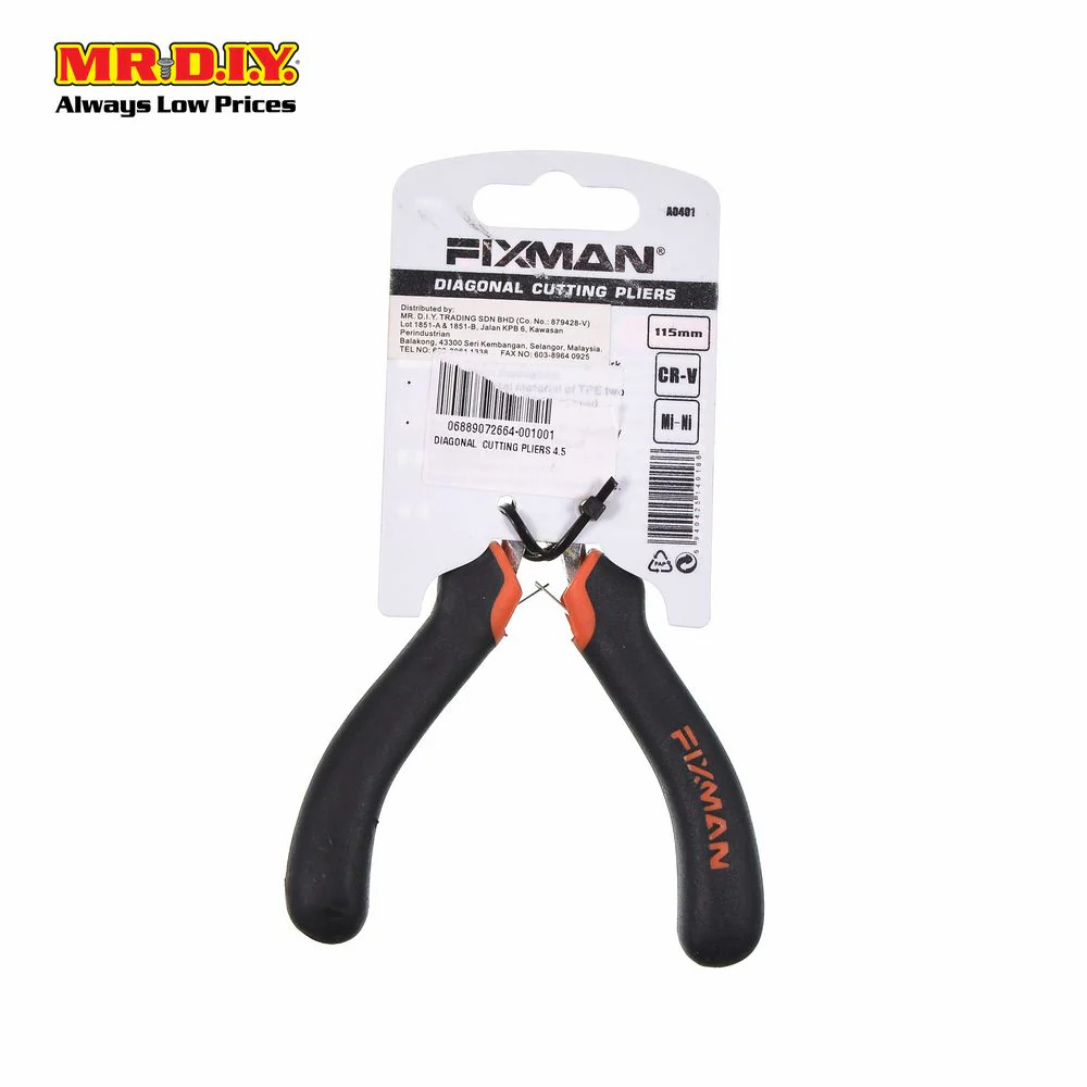 FIXMAN Diagonal Cutting Pliers (4.5") - Image 3