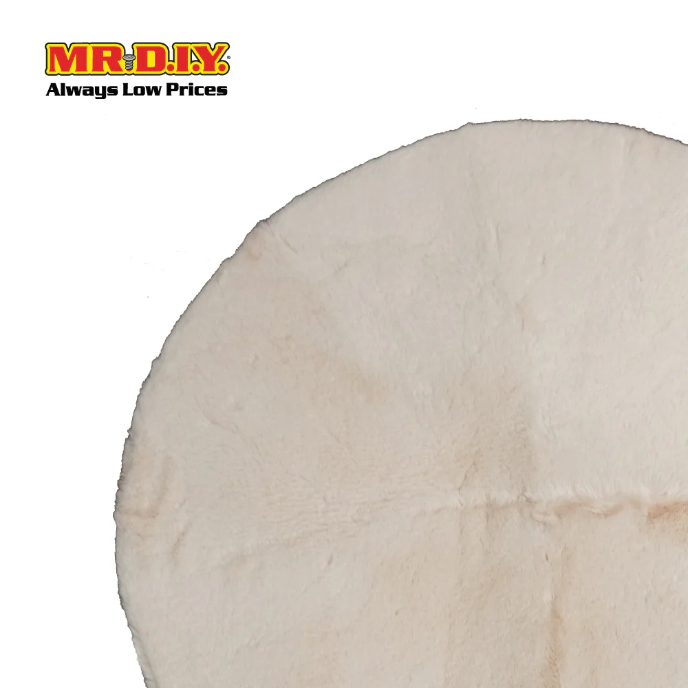 Fluffy Round Floor Mat (90cm x 90cm) - Image 2