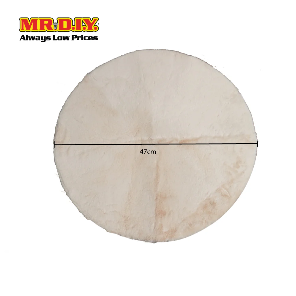 Fluffy Round Floor Mat (90cm x 90cm) - Image 3
