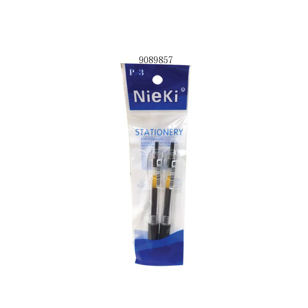 (MR.DIY) Nieki Gel Pen Black (2pcs) - Image 2