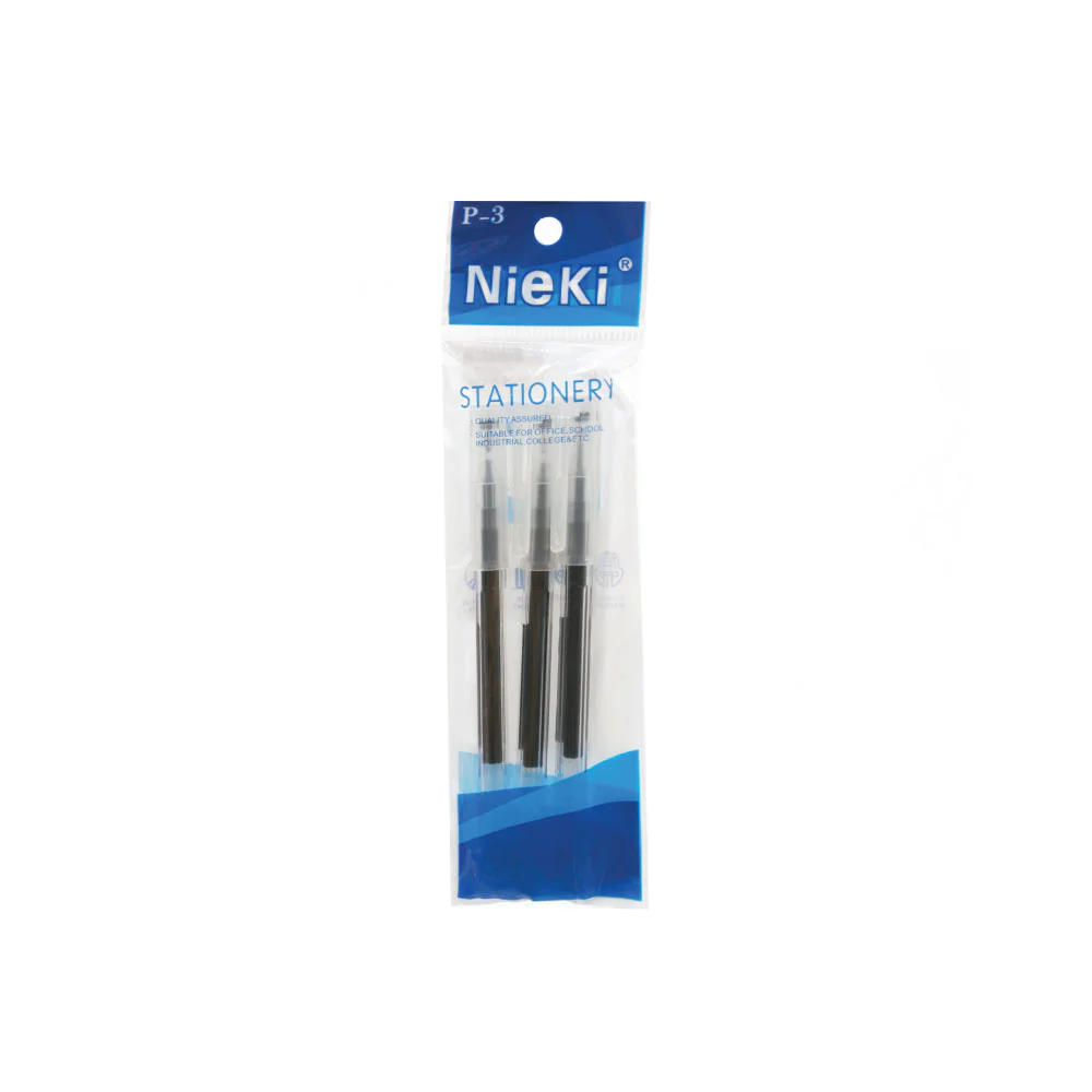 (MR.DIY) Nieki Gel Pen Black G-870 (3pcs) - Image 2
