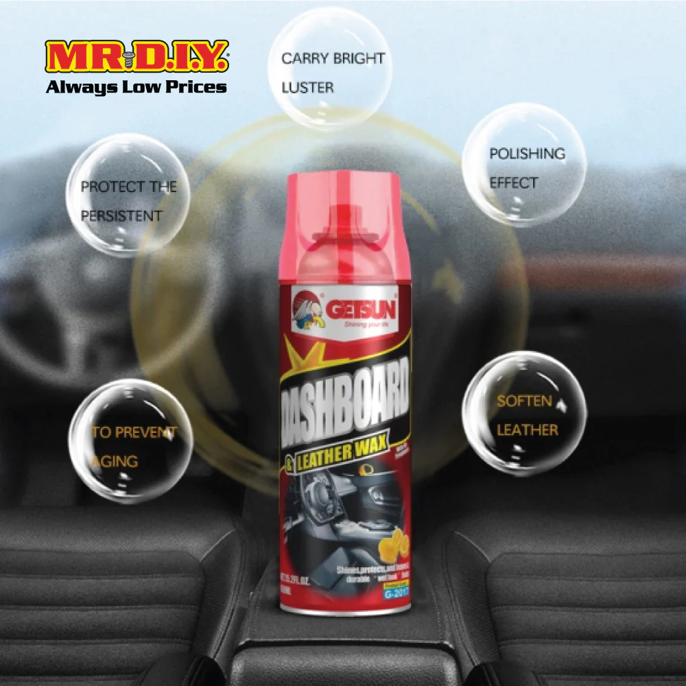 GETSUN Dashboard and Leather Wax Orange Interior Care (450ml) - Image 4