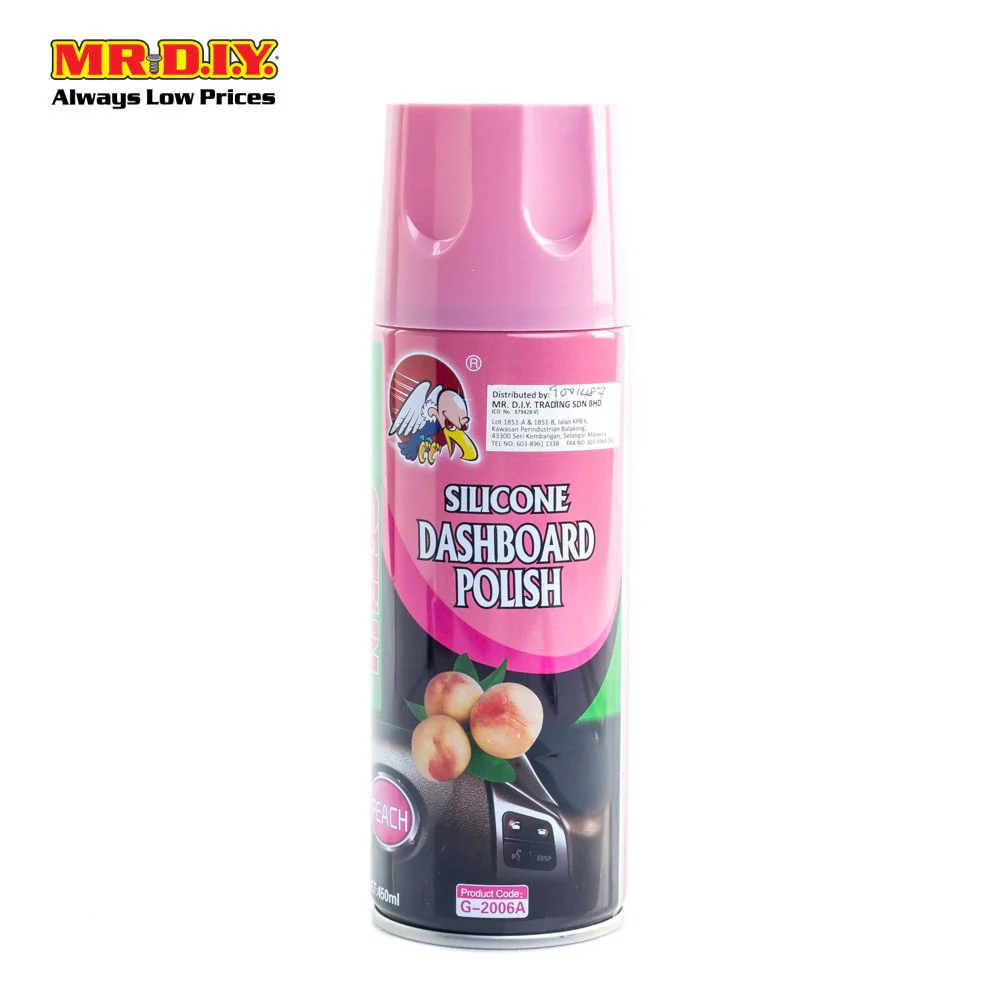GETSUN Silicone Dashboard Polish Spray Peach Scent (450ml) - Image 3