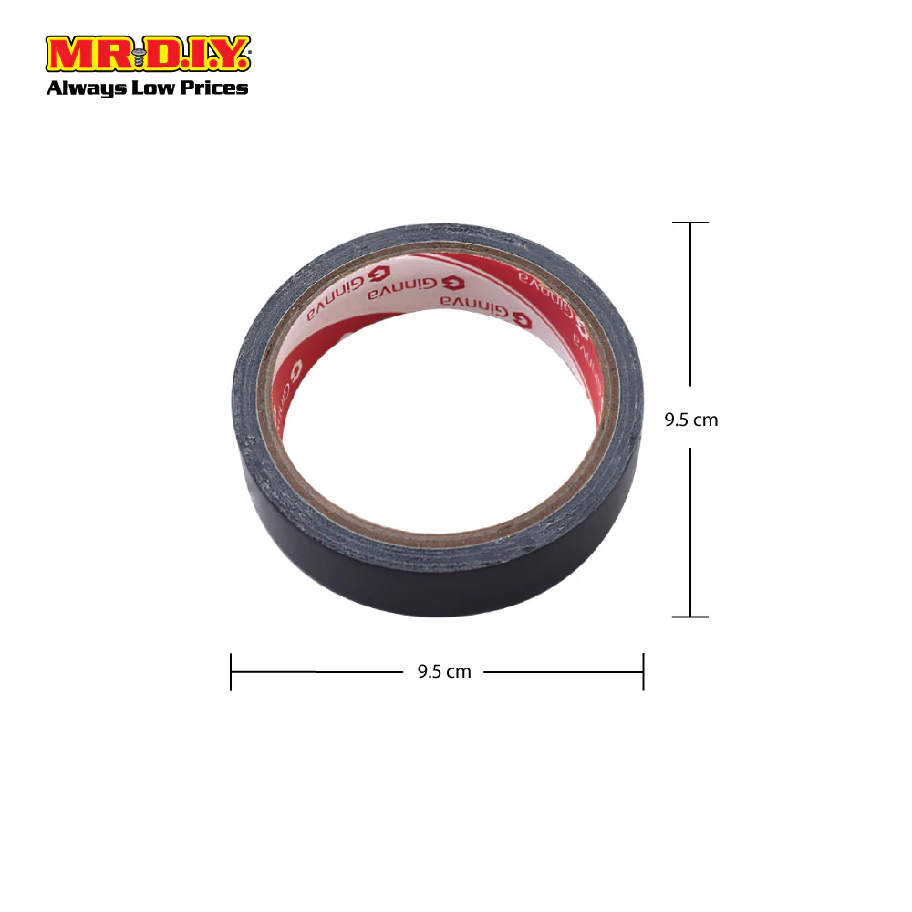 GINNVA Cloth Tape Black (2.4cm x 6.4m) - Image 3