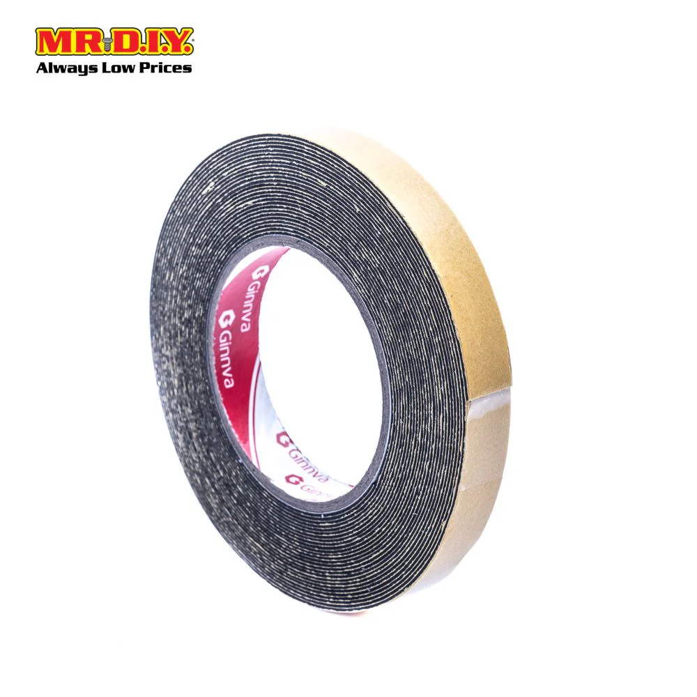 GINNVA Double Sided Foam Tape Black (1.8cm x 9m) - Image 3
