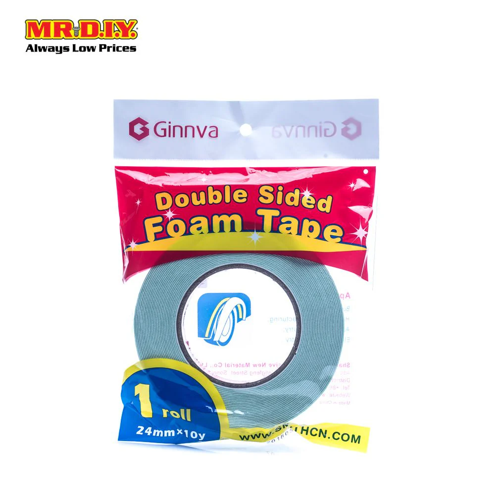 GINNVA Double Sided Foam Tape (2.4cm x 9m) - Image 2